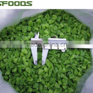 2014 Chinese IQF frozen green pepper dice lowest price