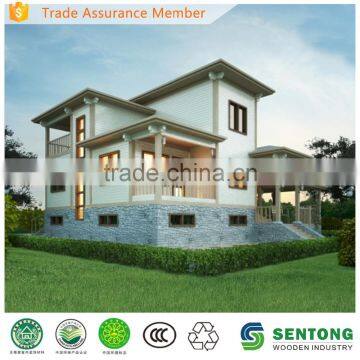 Hot Sale Two Storey Prefabricted Wooden House Villa