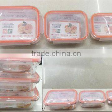 Hot Sale Multifunctional Round Shape Fresh Box for Food Glass Box