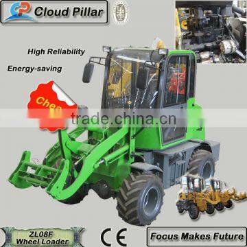 Cloud Pillar brand 0.4cbm zl08f mini wheel loader