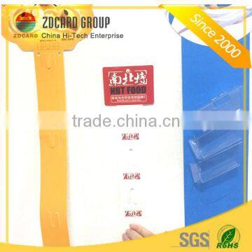 Custom Design Supermarket Plastic Merchandising Hook Strips