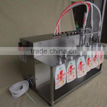 Hot Sale 3 Nozzles Liquid Spout Bag Filling Machine For Milk Juice photo-2