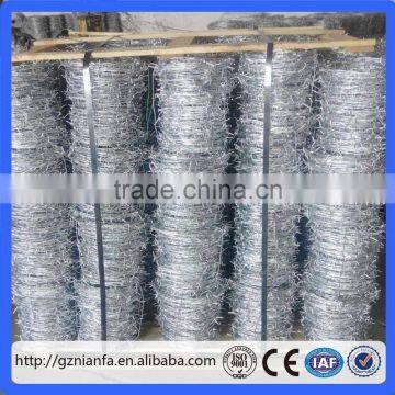 Guangzhou Supplier BWG 14*14 200m Electro Galvanized Barbed Wire(Guangzhou Factory)