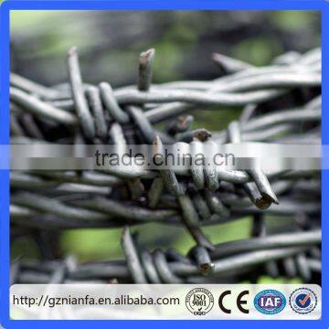 For Safety! Australia Used Double Stranded Single Wire Galvanized Hot Dipped Barbed Wire(Guangzhou Factory)