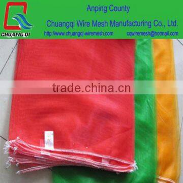 HDPE raschel bag of food packaging, PE fruit raschel knitted bags