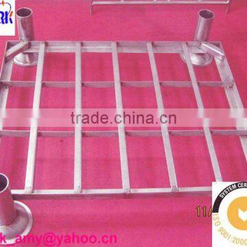 Foldable steel warehouse stacking rack