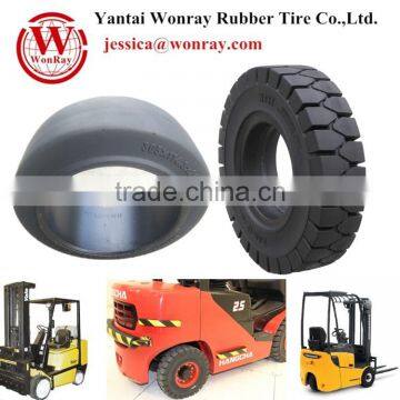 Industrial indoors loading docks Material Handling Forklift tyre solid