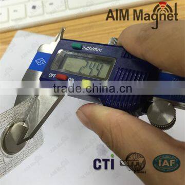 Machine Washable 15*2mm Strong Neodymium Magnet With PVC Film Covered for Clothes photo-6