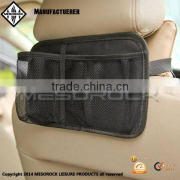 Black Car Seat Storage Organizer Hanging With Multi Mesh Pocket Car Hanging Bag photo-3