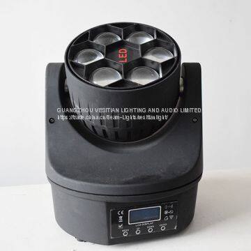 New Design Mini 90W Led Spot Wash Light RGBW 4in1 6pcsx10w LED Bee Eye Moving Head Light photo-3