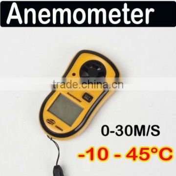 LCD Wind Speed Gauge Meter Anemometer NTC Thermometer