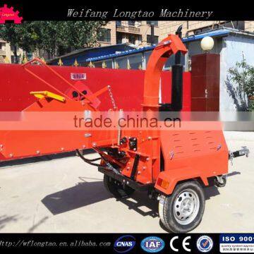 50hp trailer mounted diesel engine self powered wood chipper with hydraulic feeding CE approved