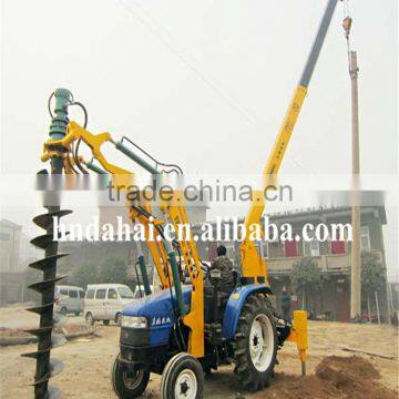 Tractor based Pole Erection Machine