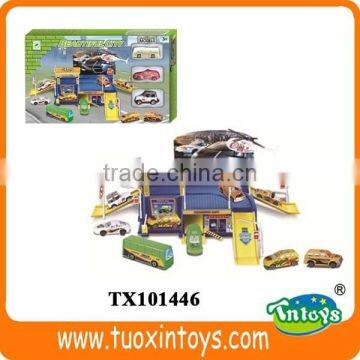 22pcs Rail Parking Garage, German Plastic Road Set Toy Cars, cy Gifts photo-5