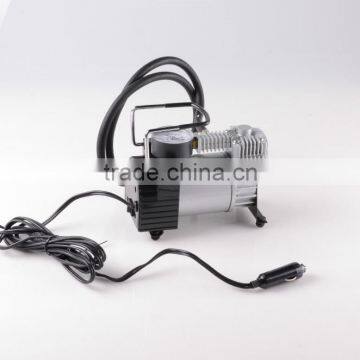 H10065 Portable 12v Mini Metal Air pump Compressor Tire Inflator Gauge