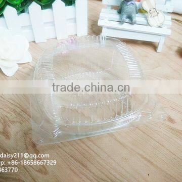 clamshell plastic hamburger box, PS cake container