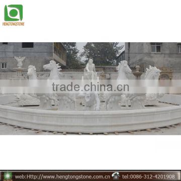 Large Outdoor Garden Stone Water Fountain with horse