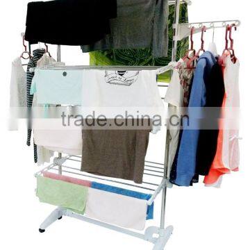 Foldable Laundry Drying Clothes Rack SS Tube With 4 Tiers photo-4