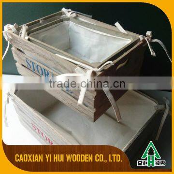 Small Miniature Sized Wine Beer Storage Distressed Wood Crates Wood Fruit Crates photo-4