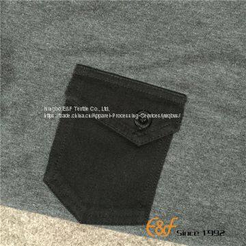 Men's Crew Neck Patch Pocket Sweater photo-5
