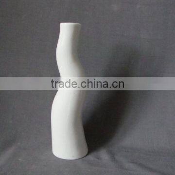 Pure White Cylinder Stoneware Bud Vase for Single Flower for Gladiolas and Calla Lilies photo-4