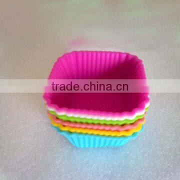 Hot selling high quality food standard silicone cake cup mold