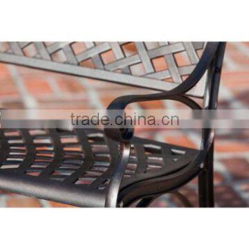 Antique Bronze Loveseat Work Bench Cast Aluminum Patio Bench photo-3