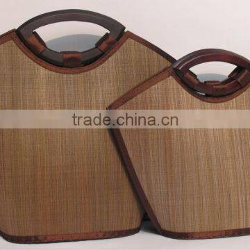 High quality best selling bamboo shopping bag WITH HANDLE from vietnam