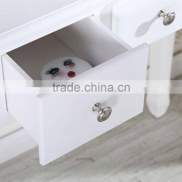 2016 Hot Sale Antique Dressing Table With Mirrors & Stool photo-4