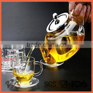 Borosilicate Glass Teapot With Stainless Steel Infuser photo-4