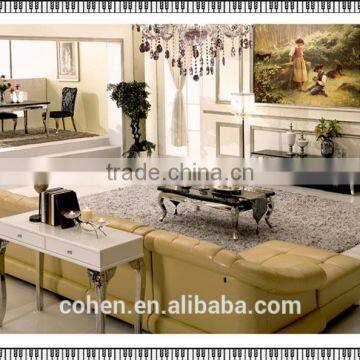 E102 stainless steel base modern luxury nature marble tv stand,tv cabinet furniture