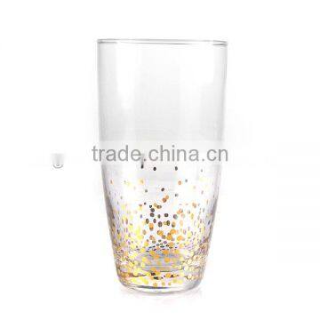 High Quality Wine Glass and Water Glass Set With Golden Decal photo-5