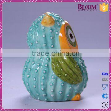 Owl Desgin Custom Ceramic Decoration Coin Bank photo-4
