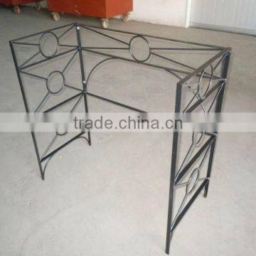 wrought iron table base