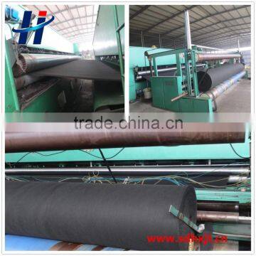 polyester short fiber needle punched non woven geotextile used in landfill