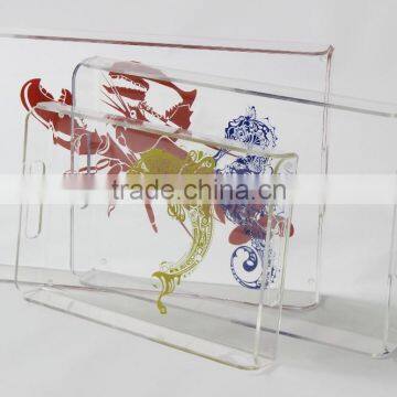 High Quality Clear Acrylic Tray,Custom Printed Serving Tray photo-3
