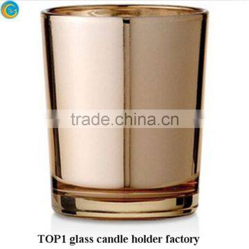 Metal lid decorative glass jars yufeng