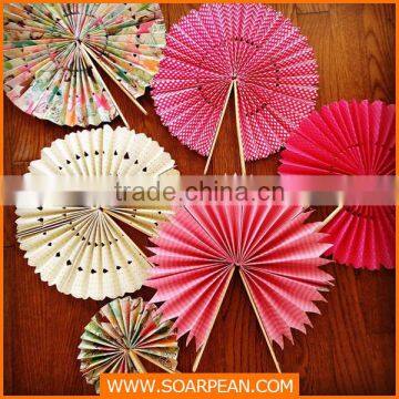 Party Decoration Paper Fans Wholesale Paper Fans Bulk