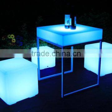 Mult Color Changing Plastic and Stainless Stell Led Table photo-3