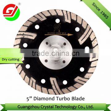 125mm Continuous Rim Granite Cutting Blade Segment with Protection Teeth