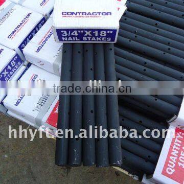 Round/square/flat Steel Nail Stake Painted