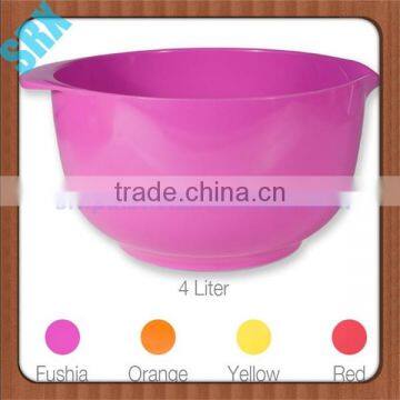 Custom Make Eco-Friendly Feature and Melamine Mixing Plastic Bowl With Handle photo-2