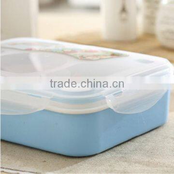 Hot Sale Outdoor Plastic Lunch Box With Spoon,Lunch Box/Outdoor Lunch Box,Custom Plastic Lunch Box/Outdoor Lunch Box