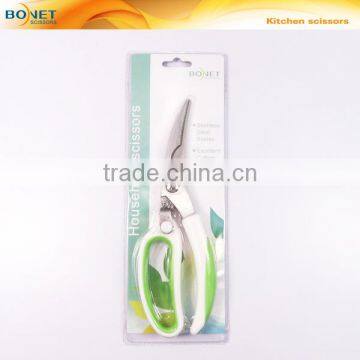S52034G Green and White Color Handle 6 Different Types of Kitchen Multifunction Scissors photo-6