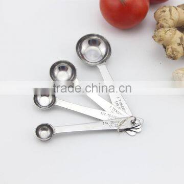 4-Piece Set Stainless Steel Measuring Spoons Kitchen Tools Tablespoon Teaspoon Set photo-3
