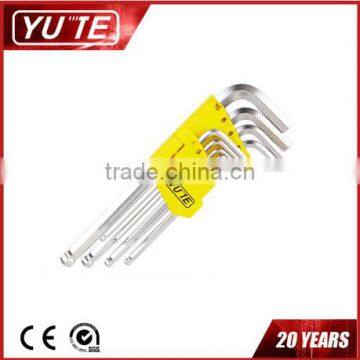 2017 Yute 9PCS long arm ball point allen key&adjustable allen key&allen key set active demand