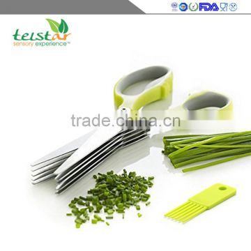 Stainless steel the multi - layer chopped green onion cut parsley cut cut the vegetables multi-functional kitchen shears