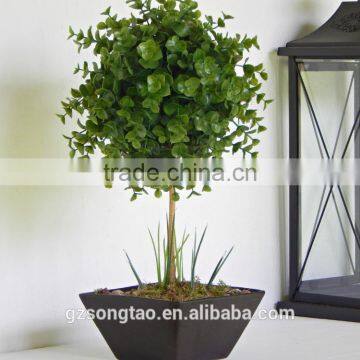 artificial topiary frame grass ball tree for home decoration