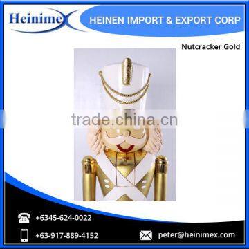 New Arrival Creative High Quality Handmade Gold Color Nutcracker for Christmas photo-4