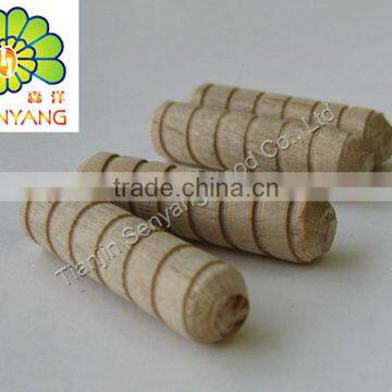 knurled furniture wooden decorative dowel nut